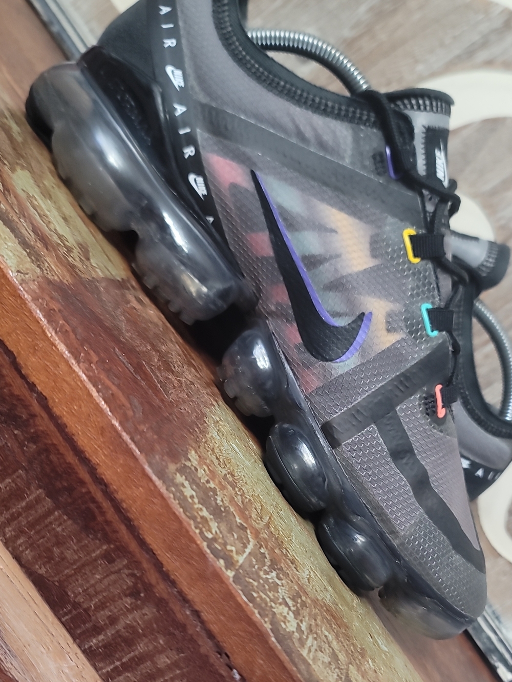Nike Air VaporMax 2019 SE 'Wind Breaker' Mens 10.5 Good Condition Fast Shipping - Picture 15 of 16